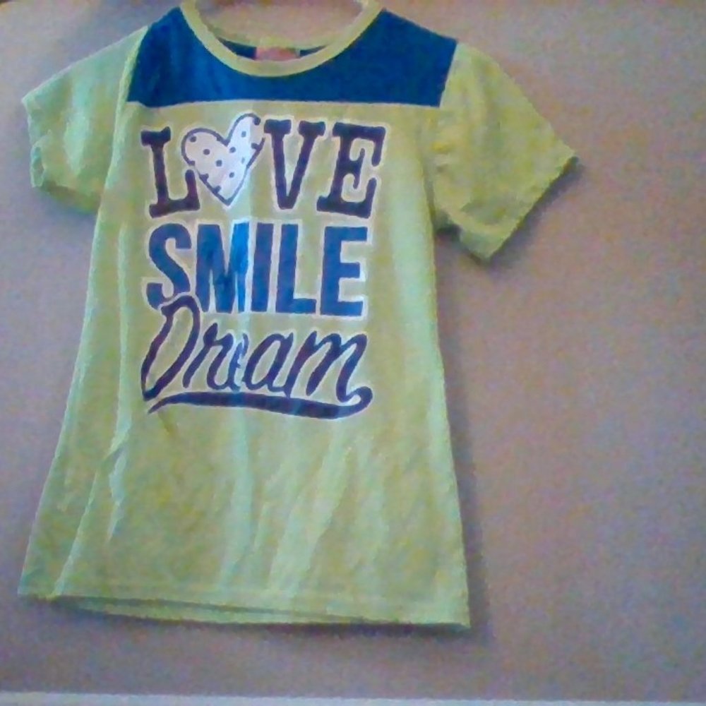 love, smile, dream pj shirt
